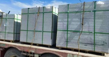 菏泽 芝麻白花岗岩地铺石装车日常