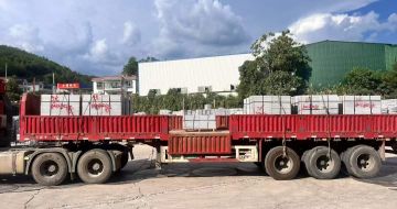 菏泽 芝麻灰花岗岩地铺石出货日常