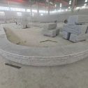 菏泽 芝麻白异形坐凳，自然面光面弧形加工