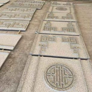 菏泽 白麻花岗岩外墙立面雕刻板