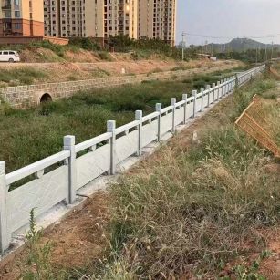 菏泽 白麻河道栏杆效果展示图