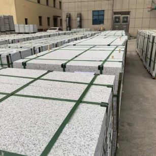 菏泽 白麻花岗岩5.0公分荔枝面地铺石