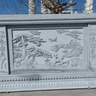 菏泽 芝麻白大型照壁，屏风，影壁