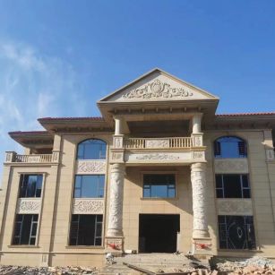 菏泽 黄金麻花岗岩别墅外墙干挂