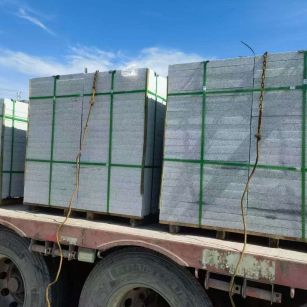 菏泽 芝麻白花岗岩地铺石装车日常