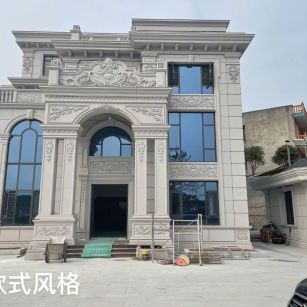 菏泽 白麻花岗岩别墅外墙干挂