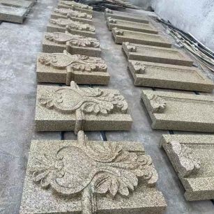 菏泽 黄金麻花岗岩别墅外墙雕刻板