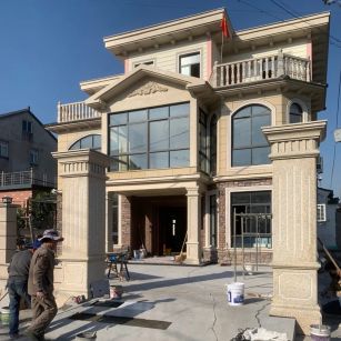 菏泽 黄金麻花岗岩荔枝面别墅外墙干挂私家专属