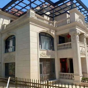 菏泽 黄金麻花岗岩荔枝面别墅外墙干挂