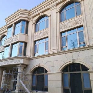 菏泽 黄金麻花岗岩别墅外墙干挂