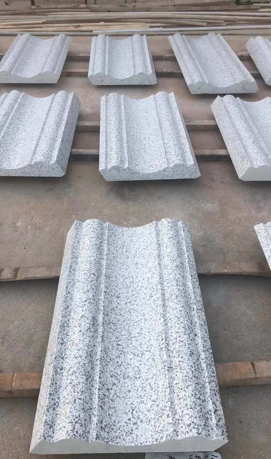 菏泽 白麻花岗岩光面别墅线条