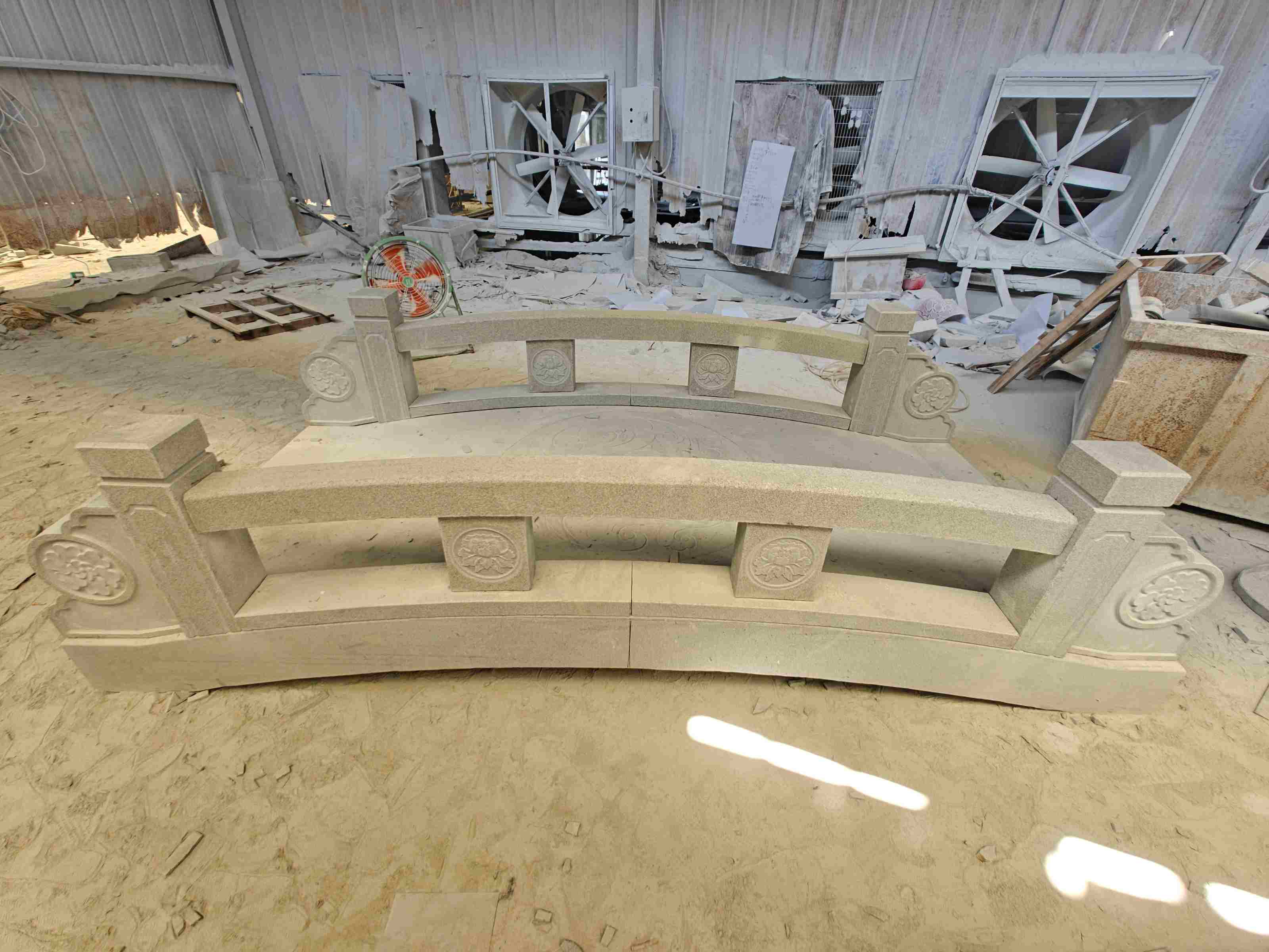 菏泽 芝麻灰花岗岩异形加工-拱桥，石桥