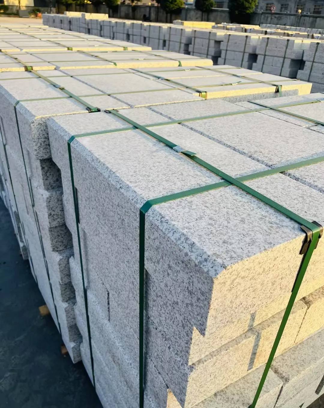 菏泽 白麻花岗岩路沿石，马路牙子，路缘石，平石，立缘石等