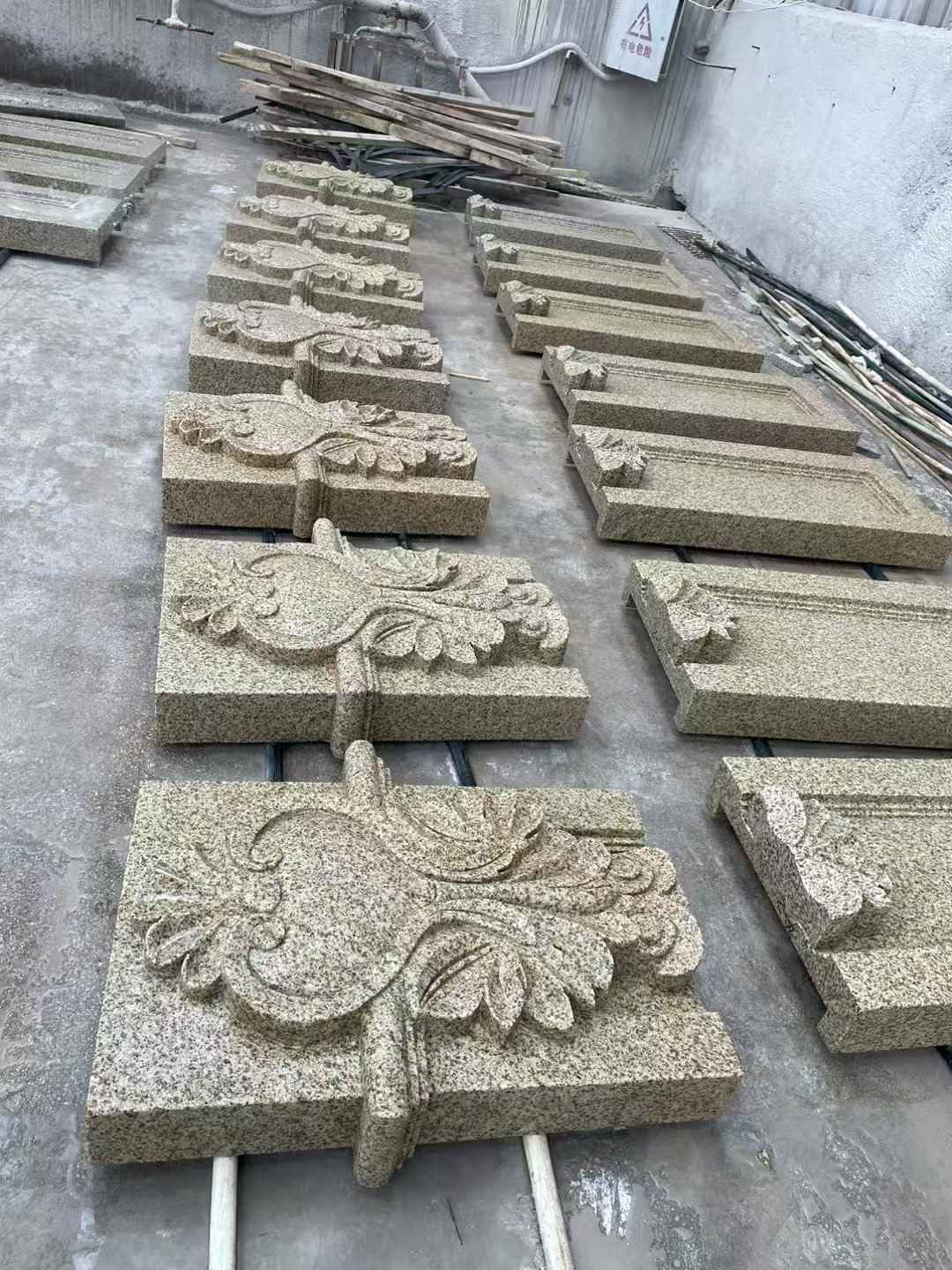 菏泽 黄金麻花岗岩别墅外墙雕刻板