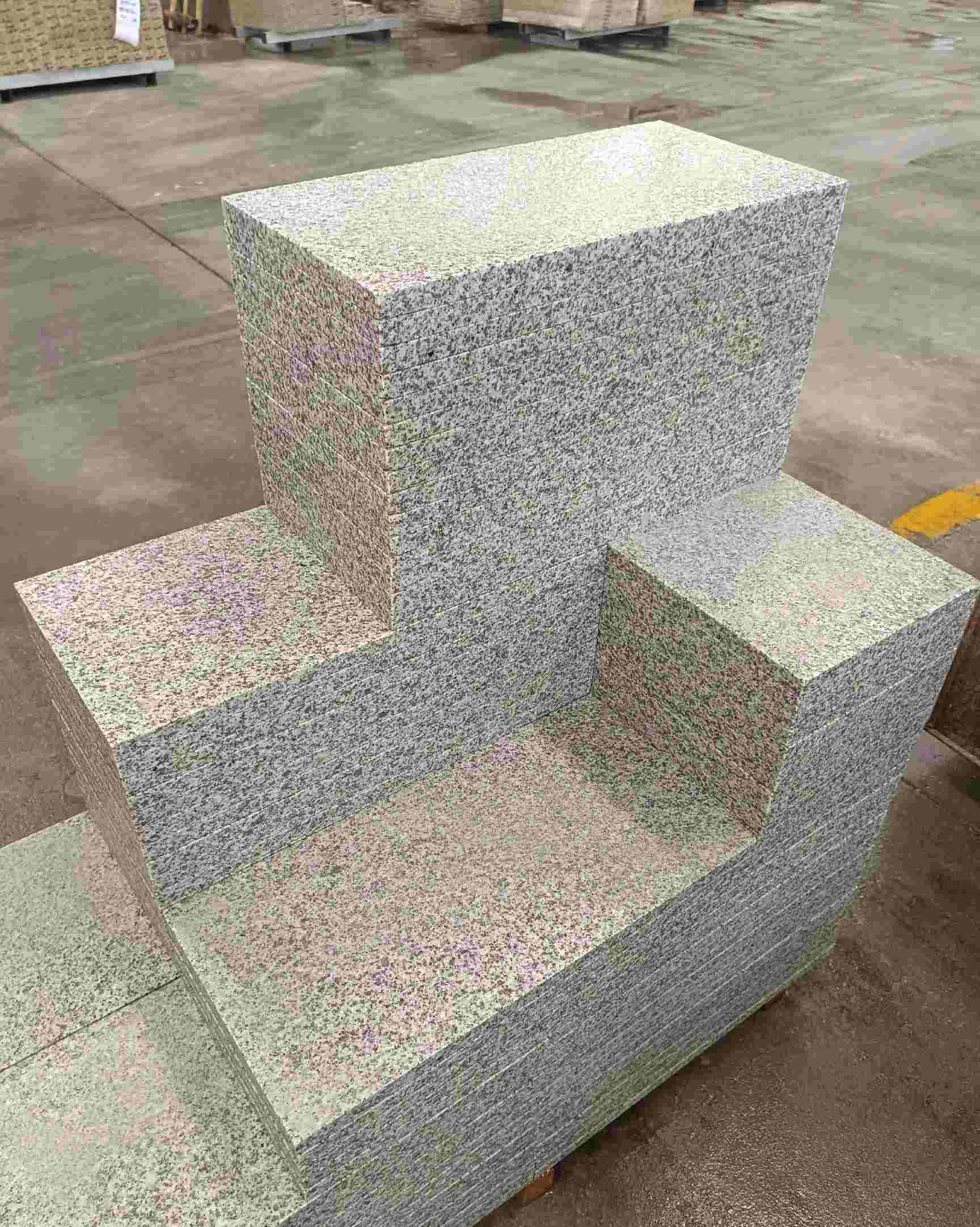 菏泽 白麻花岗岩荔枝面地铺石