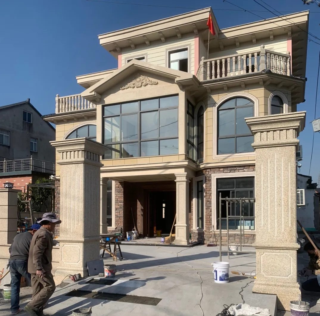 菏泽 黄金麻花岗岩荔枝面别墅外墙干挂私家专属