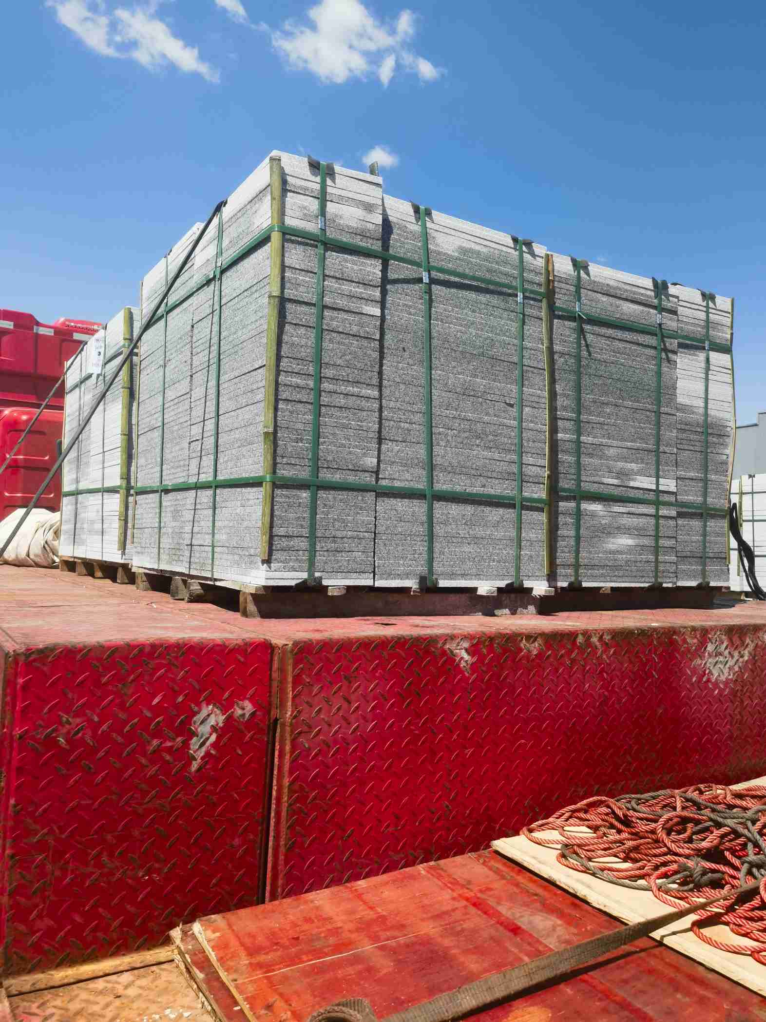 菏泽 芝麻白火烧规格板地铺石300*600/600*600