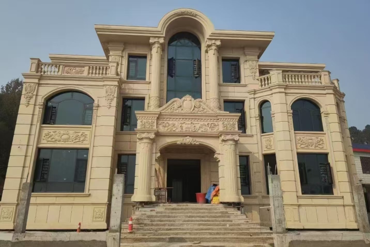 菏泽 黄金麻花岗岩别墅外墙干挂