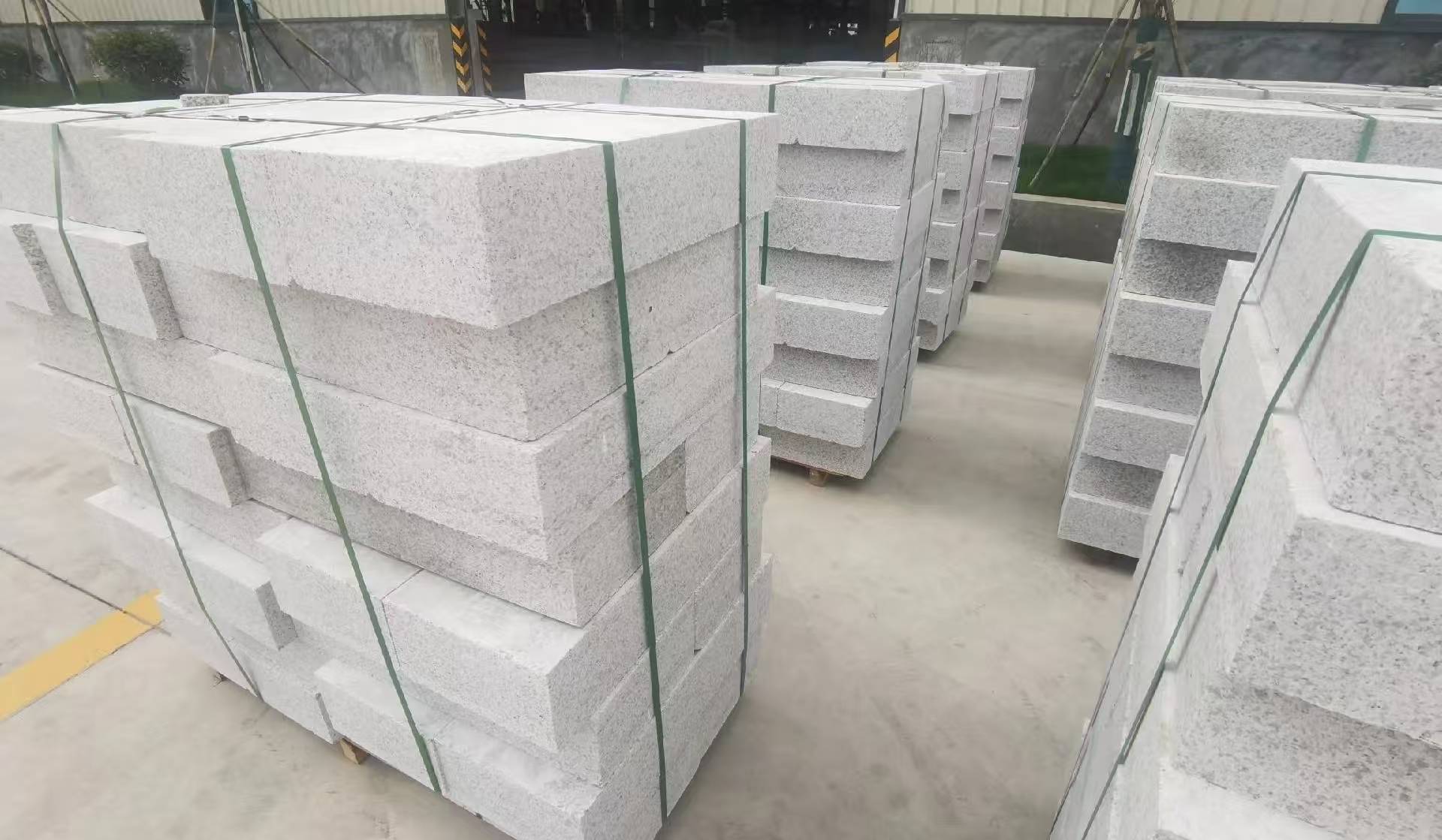 菏泽 白麻花岗岩路沿石，立缘石，平缘石，路牙石，道牙石，马路牙子等